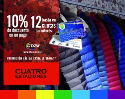 Promos en Cuatro Estaciones con Tarjeta CTAM Promos en Cuatro Estaciones con Tarjeta CTAM