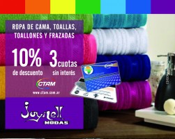 Promo en blanquería en Joynell con Tarjeta CTAM Promo en blanquería en Joynell con Tarjeta CTAM