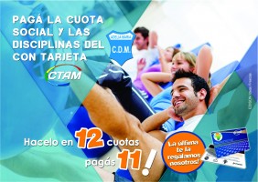 Pagá la cuota social y las disciplinas del Muni con Tarjeta CTAM! Pagá la cuota social y las disciplinas del Muni con Tarjeta CTAM!